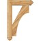 Ekena Millwork Westlake Arts and Crafts Rough Sawn Bracket w/ Offset Brace, Western Red Cedar, 6"W x 22"D x 34"H BKT0604X22X34WTL03RWR - alternate 2